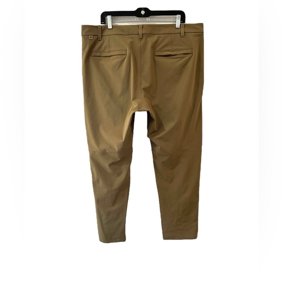 Lululemon men’s Commission Pants 38” x 30” Artifact tan brown travel golf active - Picture 2 of 11